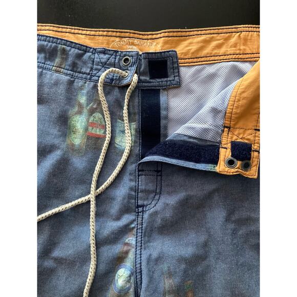TOMMY BAHAMA Relax Blue w/Beer Pattern Swim Trunks sz L - Picture 4 of 14